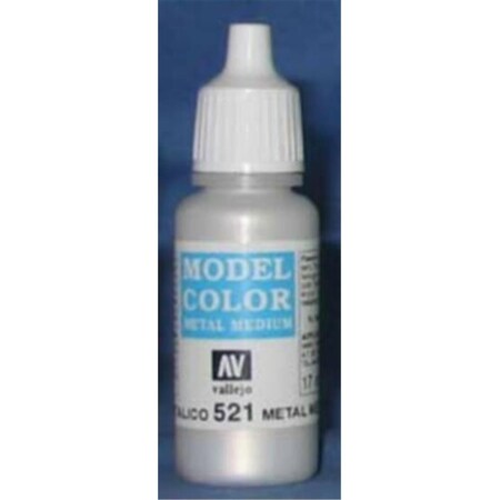 Vallejo Paint 70521 Model Color 80 - Metal Medium- 17 ml Gc VJP70521